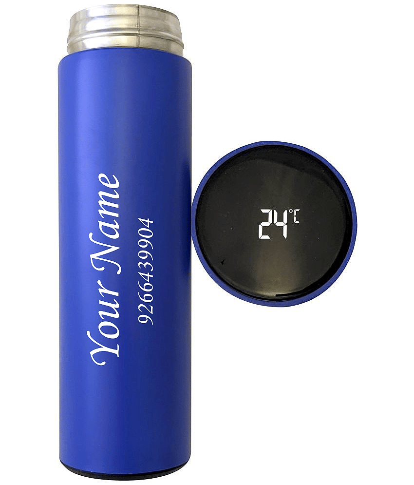 kk crosi Temperature Bottle Blue Steel Water Bottle 500 mL ( Set of 1 )