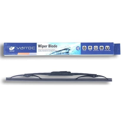 VARROC Wiper Blade 9 mm U Hook 356 mm 14 in | Smooth & Silent Cleaning | Works in All Weathers | Anti-Corrosion Frame | Size 14-Inch VARROC Wiper Blade 9 mm U Hook 356 mm 14 in | Smooth & Silent Cleaning | Works in All Weathers | Anti-Corrosion Frame | Size 14-Inch