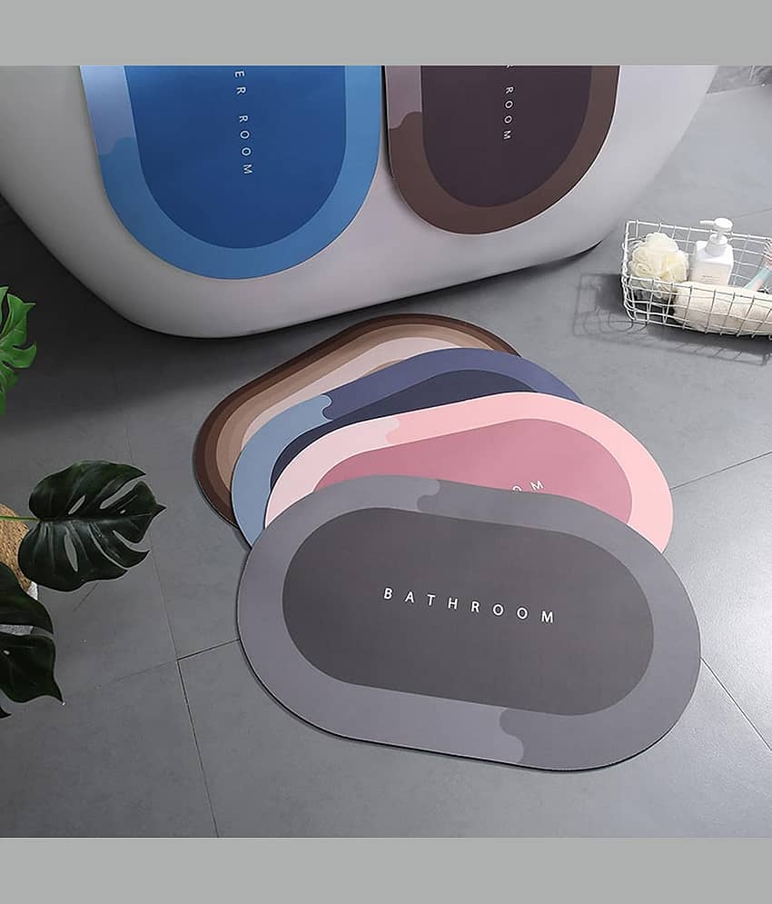 Bhavyta Set of 1 Anti-skid Rubber Door Mat ( 60 X 40 cm ) Assorted Colors