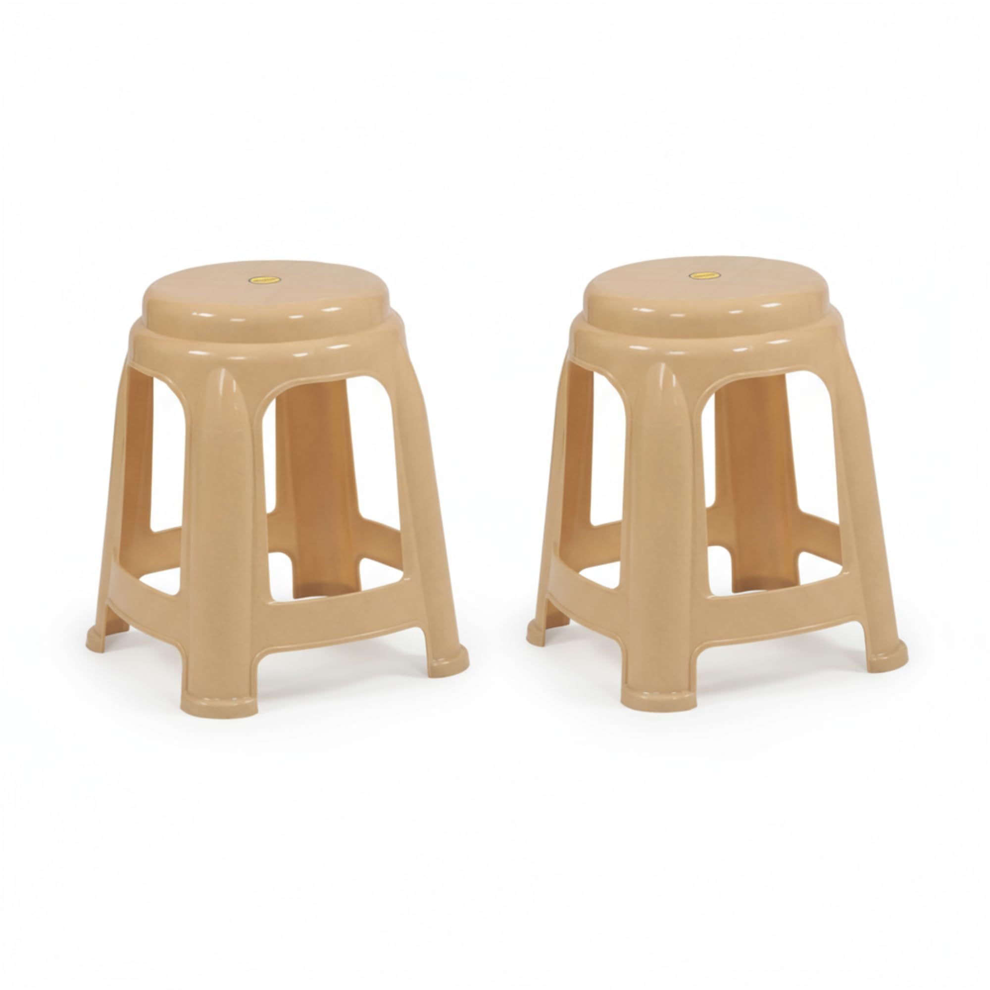 Supreme Furniture Gem Plastic Stool | Lightweight & Durable Multipurpose Stool for Home, Office, Cafeteria, Hotel & Indoor Use