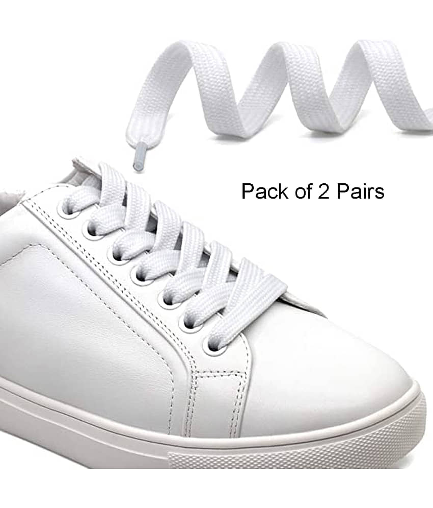 Sheppits White Nylon Durable 120cm Flat Lace
