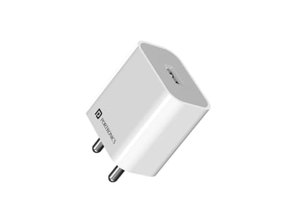 Portronics Adapto 12 Adapter/Charger, 2.4A 12W Fast Wall Charger for iPhone Portronics Adapto 12 Adapter/Charger, 2.4A 12W Fast Wall Charger for iPhone
