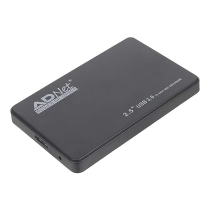 USB 3.0 HDD Enclosure 2.5" Case for SATA SSD HDD High Speed (Black)