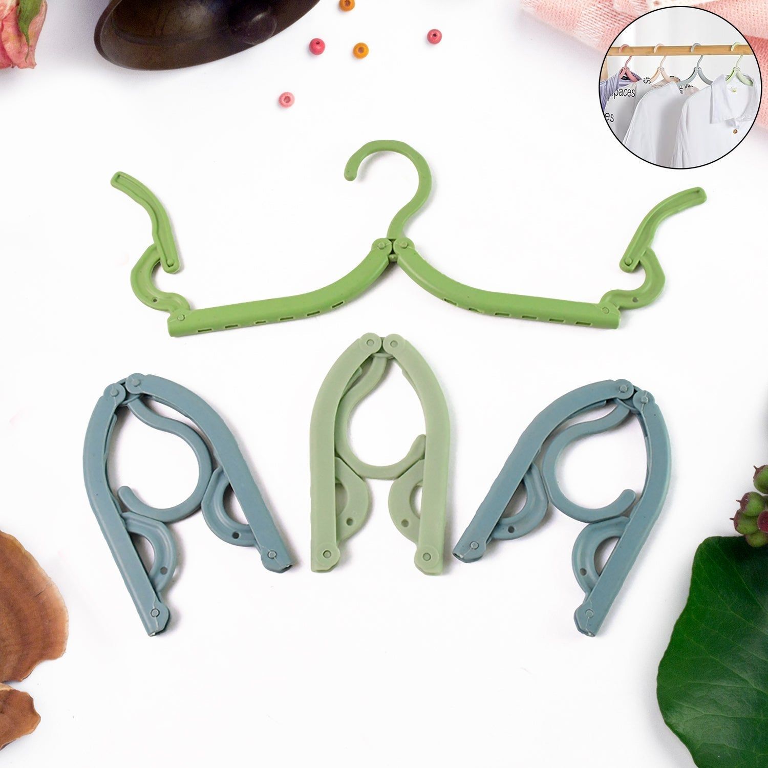 Travel Hangers, Portable Folding Clothes Hangers (4 Pc / Big)