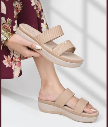 JM Looks Beige Women's Sandal Heels