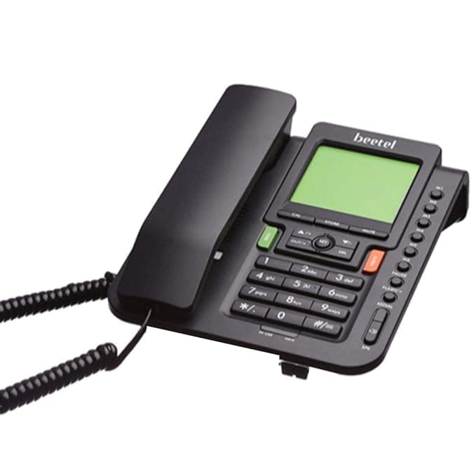 Beetel M-71 Corded Landline Caller ID phone (Colour - Black ) 