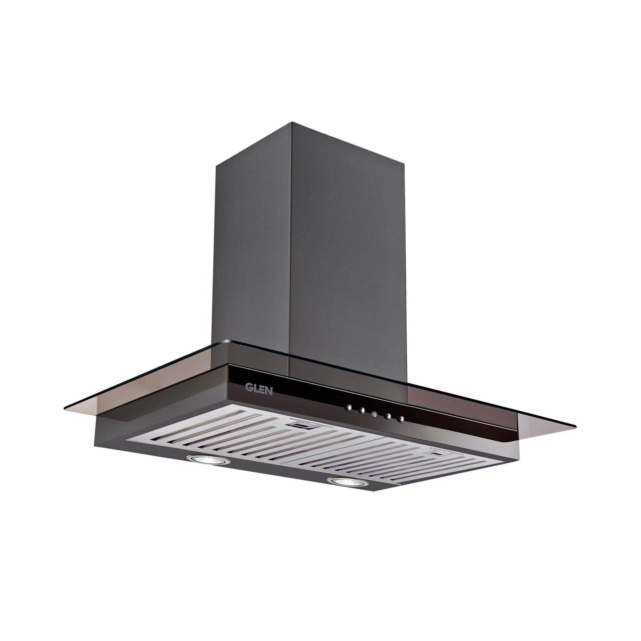 Designer Kitchen Chimney with Push Button Control Baffle filters 60cm 1000 m3/h -Black (6062 BL)