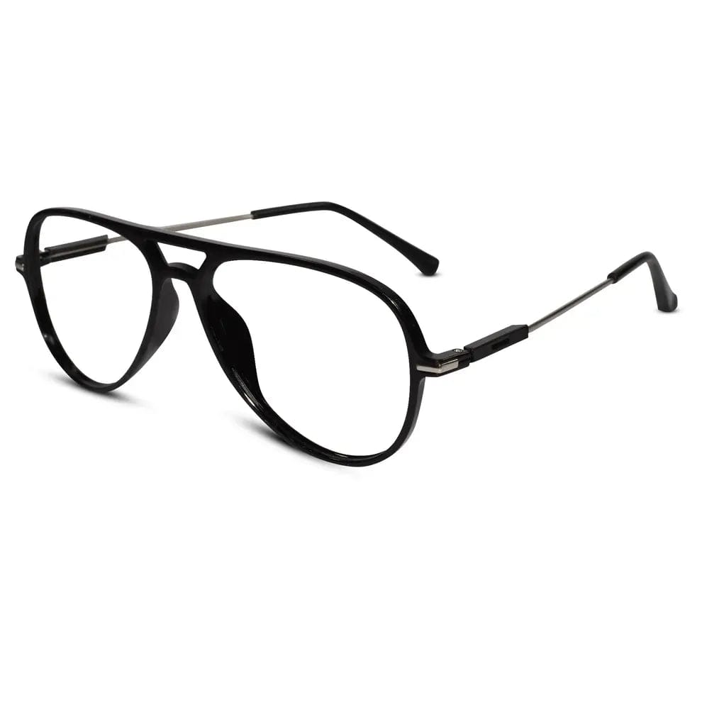 Black Aviator Eyeglasses For Men & Women LKE2810-BLK