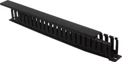 Cable Manager PVC Channel Box 22 Slot Rack Mount, Raceway | FRLS Type Wiring Duct (45mm x 45mm x 100mm)