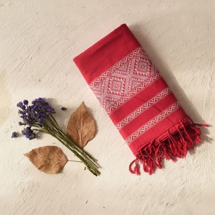 Traditional Hand-Block Printed Cotton Stole