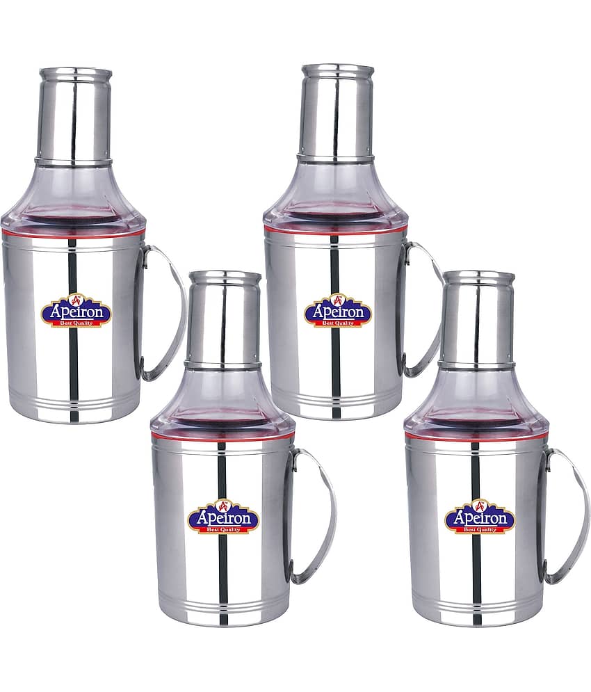 APEIRON STAINLESS Steel Oil Container/Dispenser Set of 3 750 mL