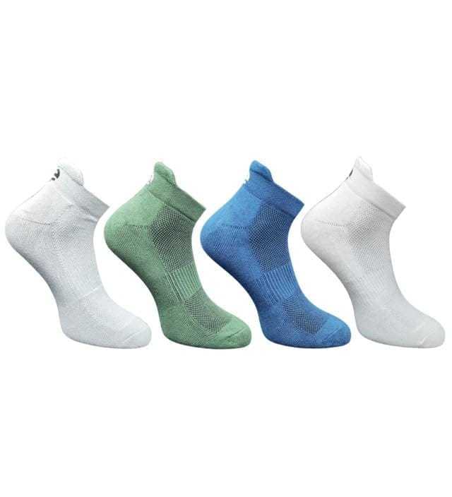 4_Pair Set Unisex Casual Cotton Printed Ankle Length Socks (Multicolor)-PID63436