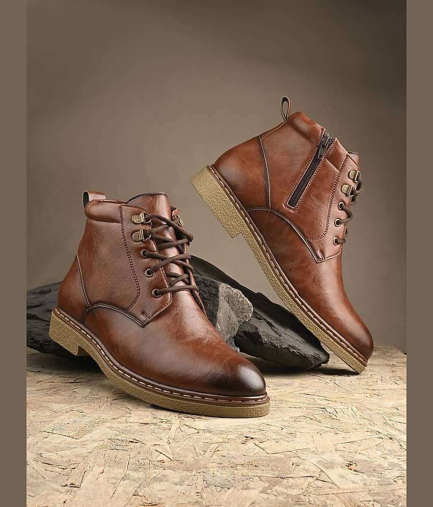 Bucik Brown Men's Casual Boots