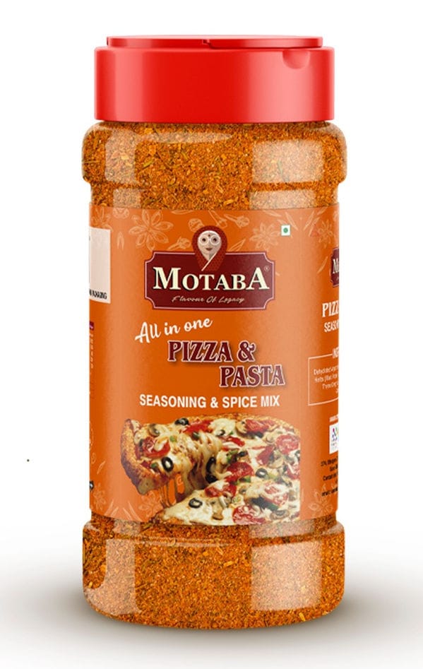 MOTABA Masala All In One Dry Pizza Seasoning Masala Flakes & Pizza-Pasta Seasoning Powder, 70 gm Each - Pack of 2 - MOTABA Masala All In One Dry Pizza Seasoning Masala Flakes & Pizza-Pasta Seasoning Powder, 70 gm Each - Pack of 2