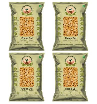 Sedya Unpolished Premium Chana Dal | Protein & Fiber Rich | 2kg