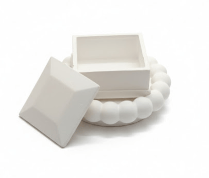 Combo 9 - round bubble tray + square jewellery box