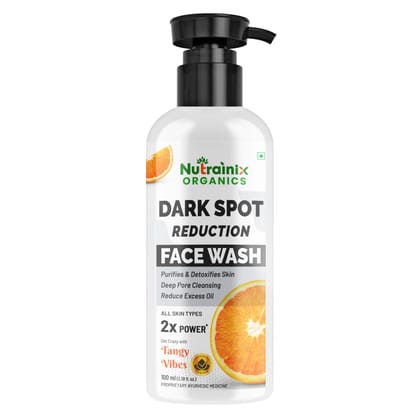 Nutrainix Organics Dark Spot Reduction Face Wash, Corrector & Glow Booster for All Skin Types- 100ml Nutrainix Organics Dark Spot Reduction Face Wash, Corrector & Glow Booster for All Skin Types- 100ml