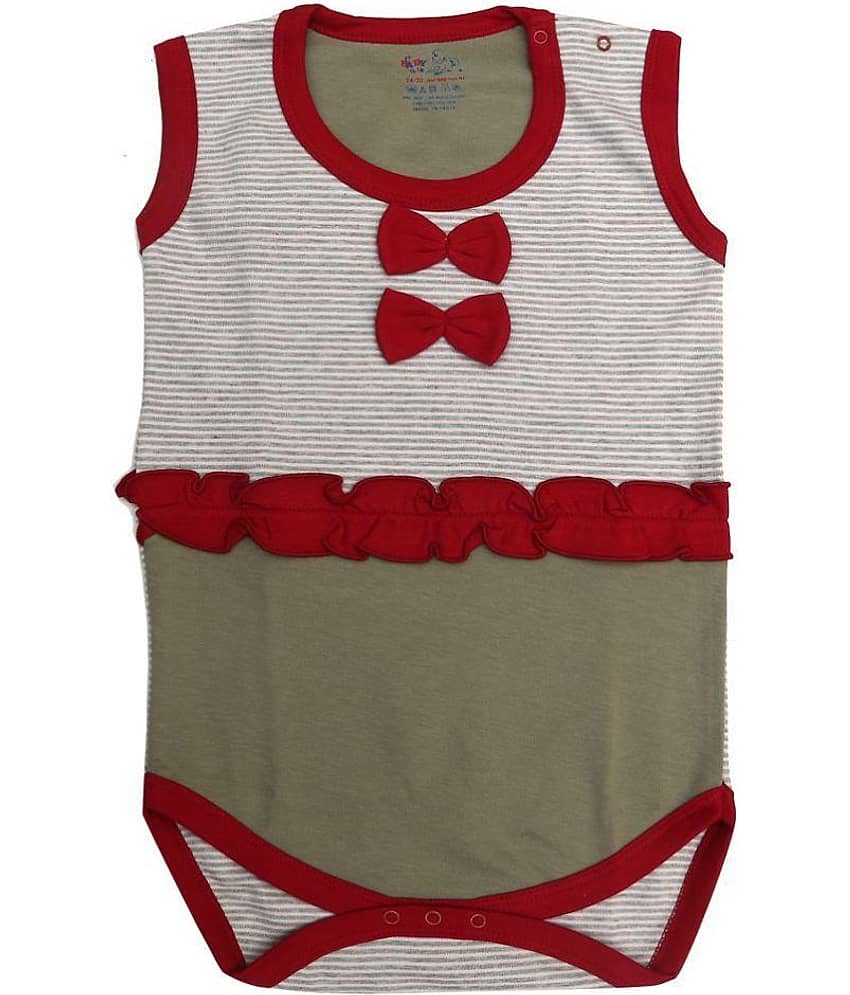 KABOOS Baby Girls Cotton Bodysuit ( Multicolor )