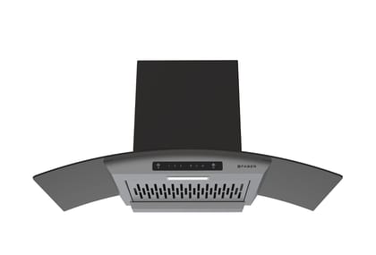 Faber 90cm 1200 m3/hr, Autoclean Chimney, Filterless, 8Yr on Motor, 2Yr Comprehensive Warranty, Italian Design - Made in India (Hood Venice IN HC SC FL LG 90, Touch & Gesture Control, Light Grey) Faber 90cm 1200 m3/hr, Autoclean Chimney, Filterless, 8Yr 