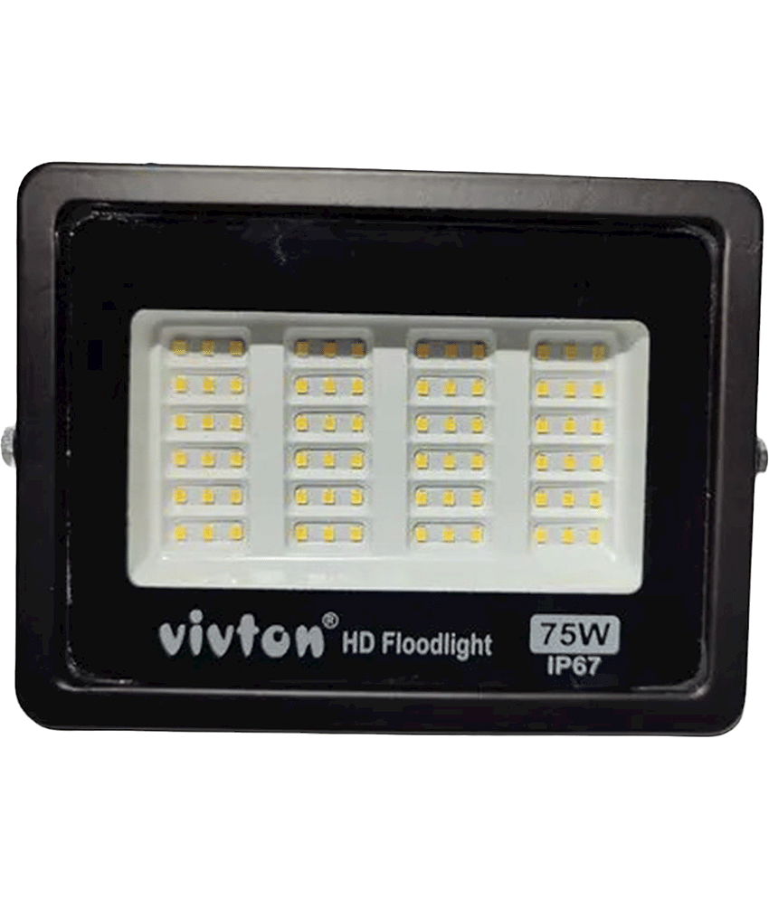 RTB - Pearl White 75 Watts Flood Light ( Pack of 1 )