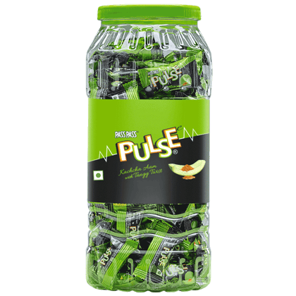 Pulse Candy Jar || Kachcha Aam Candy || 175 Pieces || 708.75 Grams Pulse Candy Jar || Kachcha Aam Candy || 175 Pieces || 708.75 Grams
