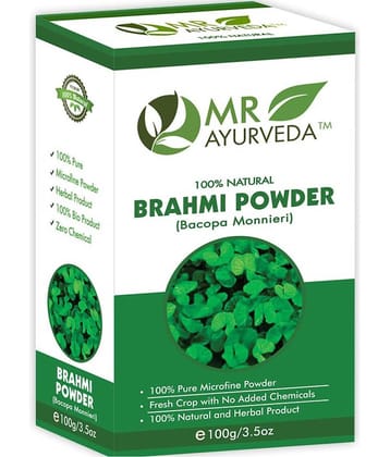 MR Ayurveda 100% Pure Brahmi Powder Hair Scalp Treatment 100 g