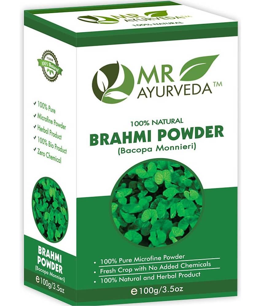 MR Ayurveda 100% Pure Brahmi Powder Hair Scalp Treatment 100 g