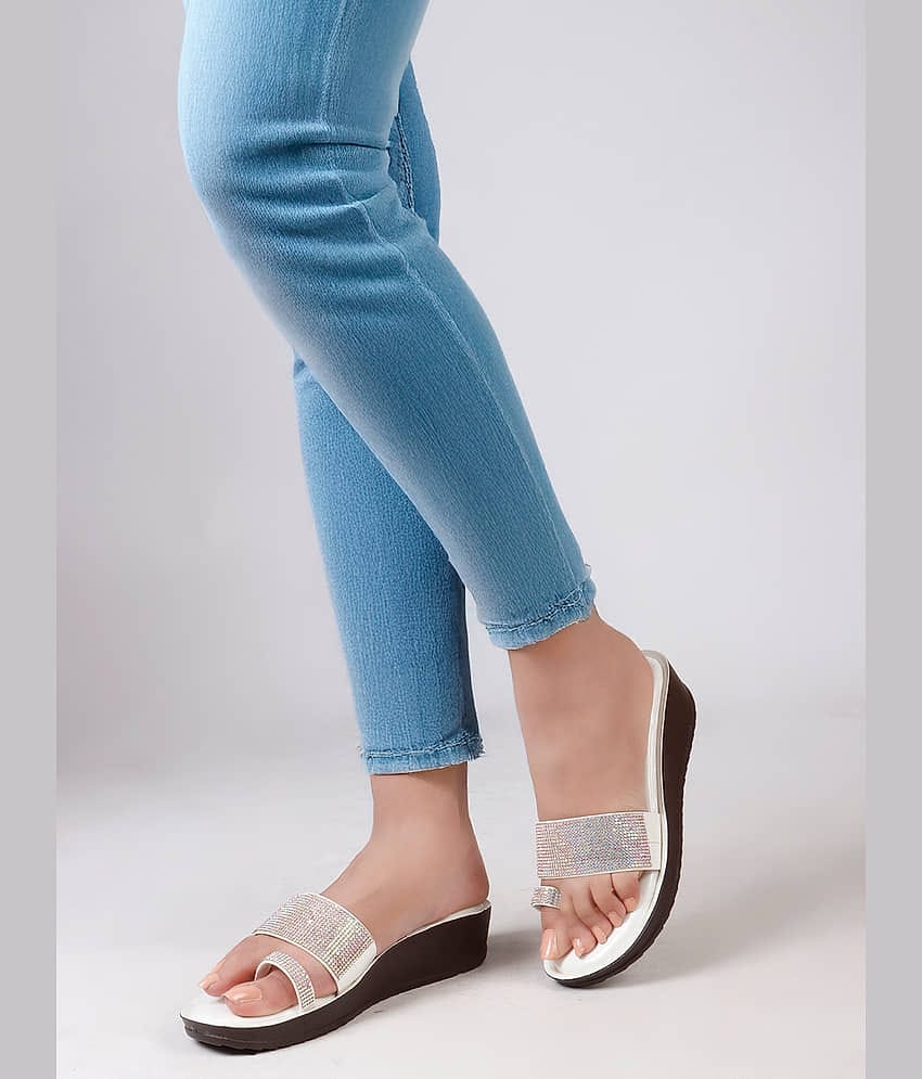 SSV White Women's Sandal Heels