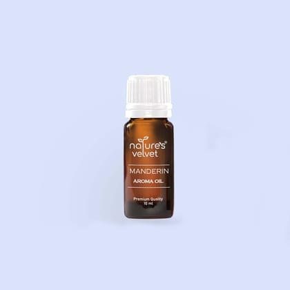 Natures Velvet Mandarin Aroma Oil, 10 ml, Home Fragrance Essential Oil, Ideal for Aromatherapy, Meditation and Spiritual Ambiance, Suitable for Diffusers, Candle Making, Vaporizers, Air Fresheners and Soap Making