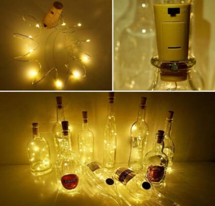 *Esmi*  *20 Led Cork Bottle led Lights/ Fairy led light- Battery operated*