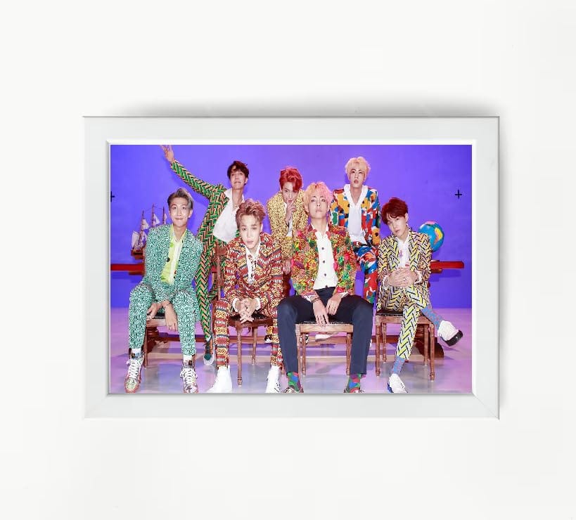 NOKKES Bts Army Bangtan Boy V suga J-Hope Jungkook Jin Jimin Rm 5X7 Inch Size Photo Frame Photo Home Office_AQW225