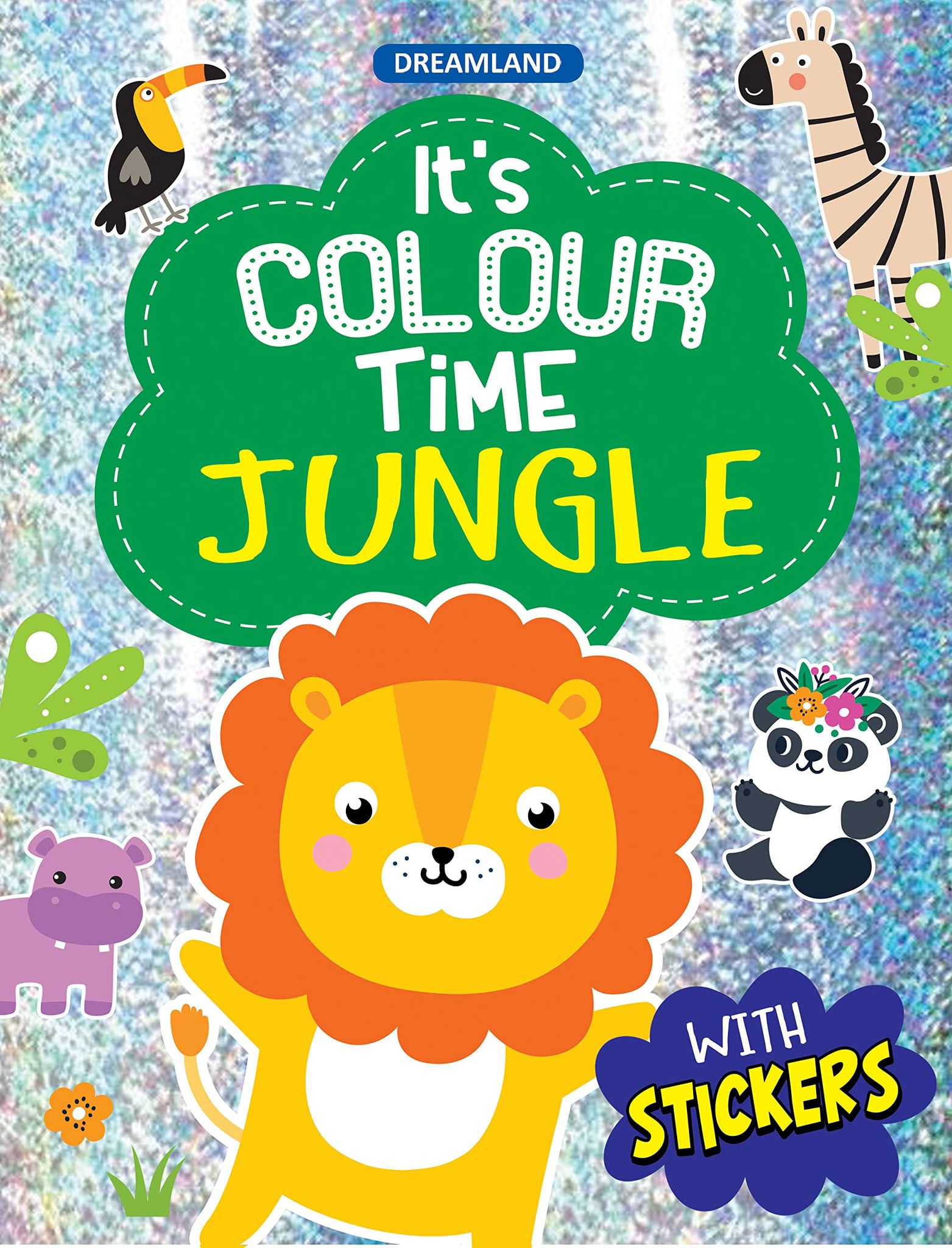 Jungle- It's Colour time with Stickers by Dre Dreamland Publications