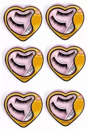 Elecsera False Eyelashes (Pack of 6) (Pack of 6)