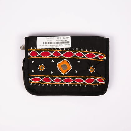 Tribal Handmade Banjara Cell Pouch Black Tribal Handmade Banjara Cell Pouch Black
