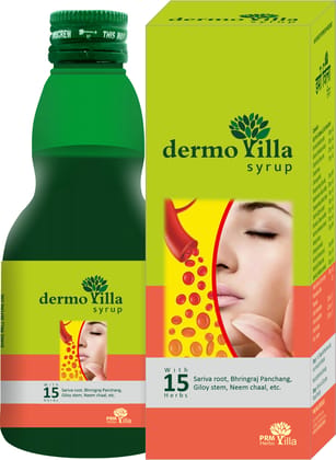 PRM Dermo Villa Herbal Syrup, Blood Purifer Remedy 200ml (Pack of 2)