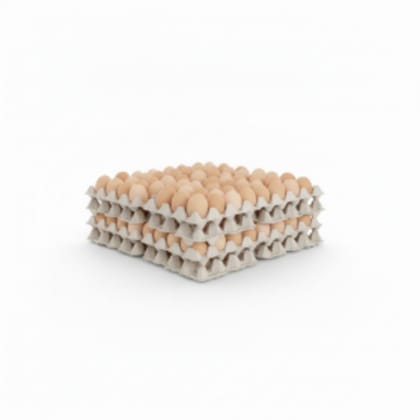 Farm Fresh Eggs - 50 Units - 1 kg - 50 units of fresh eggs in cardboard trays