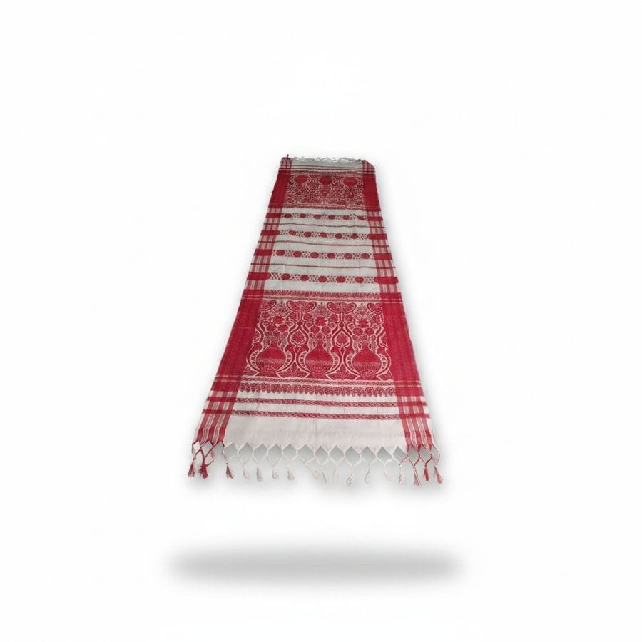 Traditional Handwoven Assamese Gamosa
