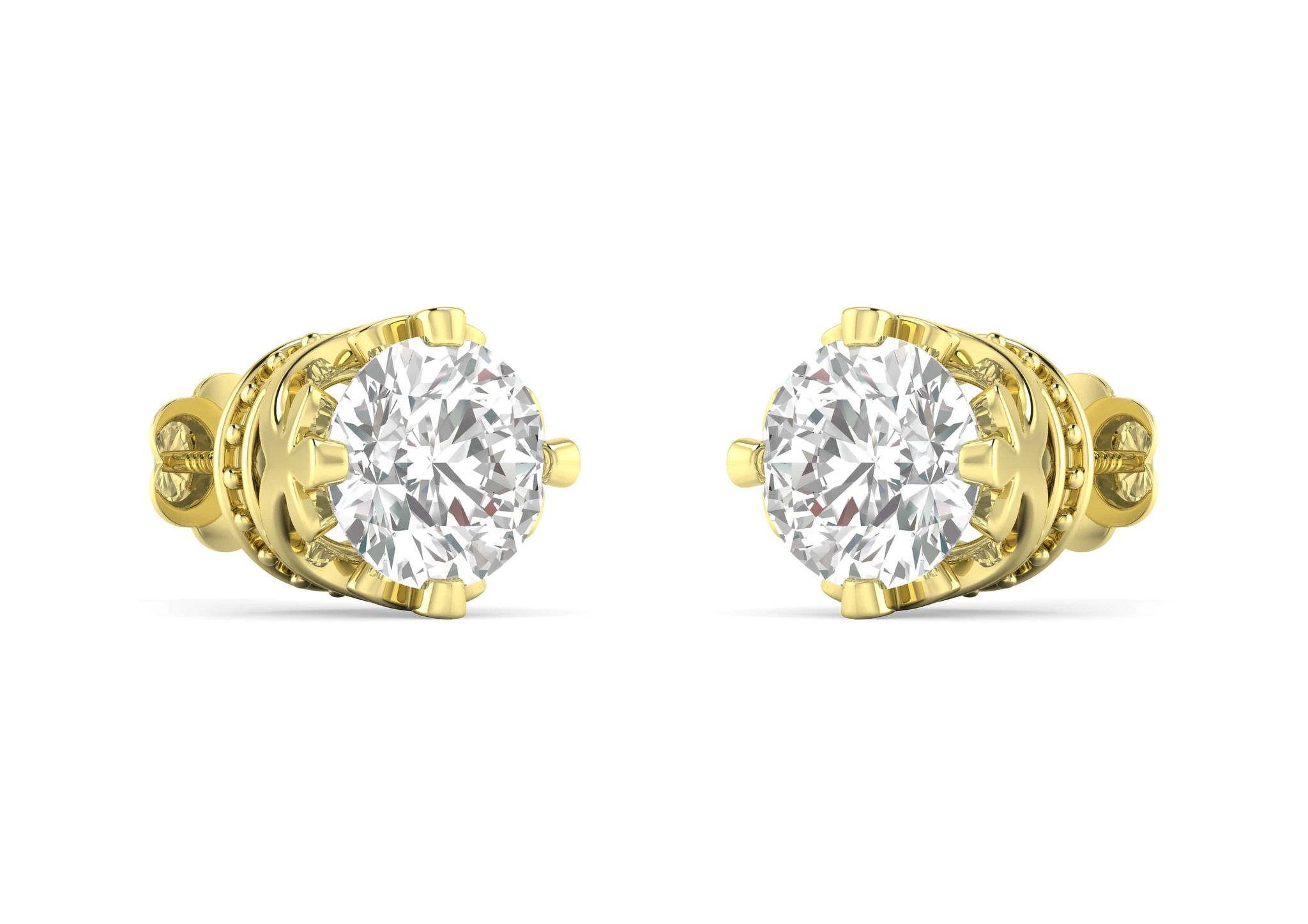 Coronet Solitaire Studs