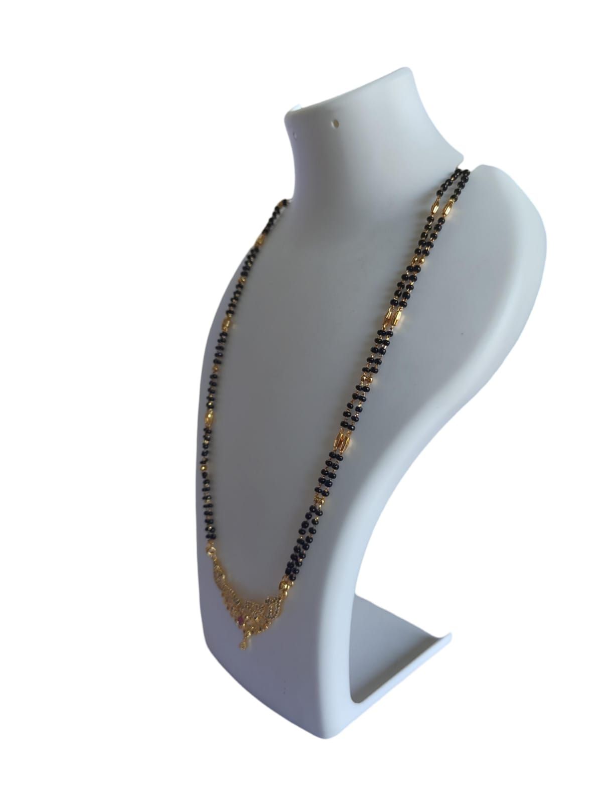 Black Beads Traditional Mangalsutra For Women