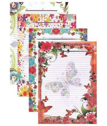 ECLET Pack of 20 Sheets A3 Multipurpose Art and Craft Sheets with One Side Ruled Lines and Color Paper for Assignment, Project (Pack of 20)