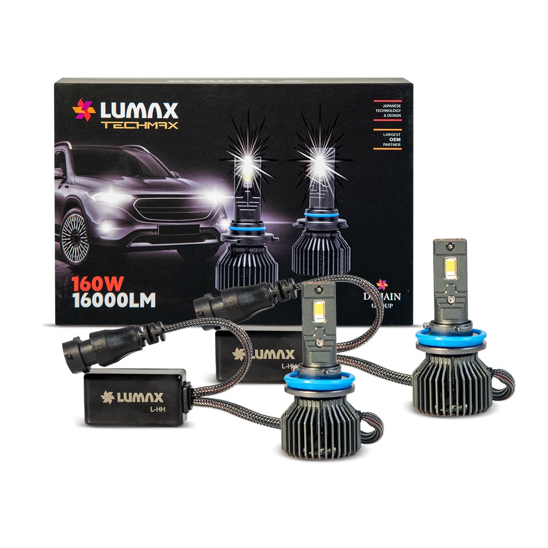 Lumax Fog Lamp LED Lamp H8 12V, 160W Kit | Ultra Bright Fog Light | Enhanced Visibility | Plug & Play Installation