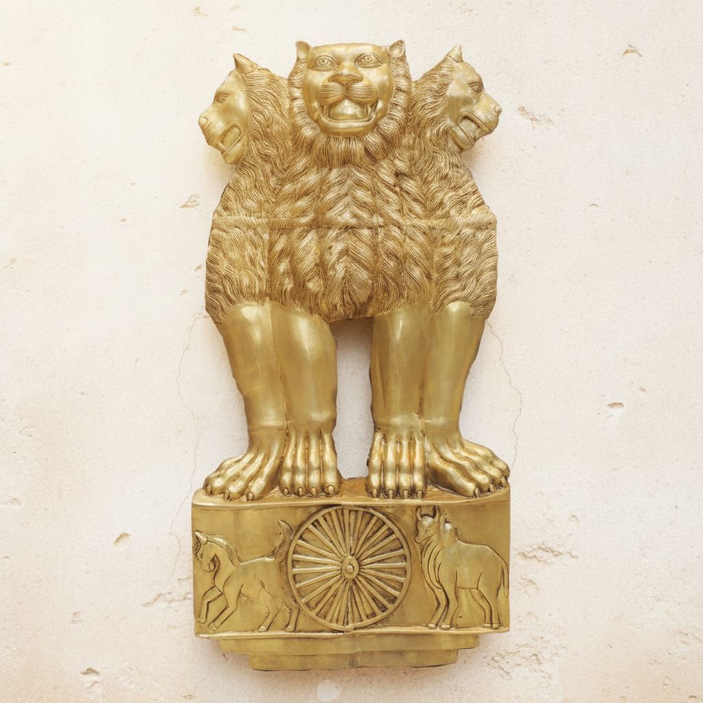 Brass Ashoka Leaf Wall Hanging Decorative Statue, Large Size, Height : 35 Inch (BSMAS1723 W)