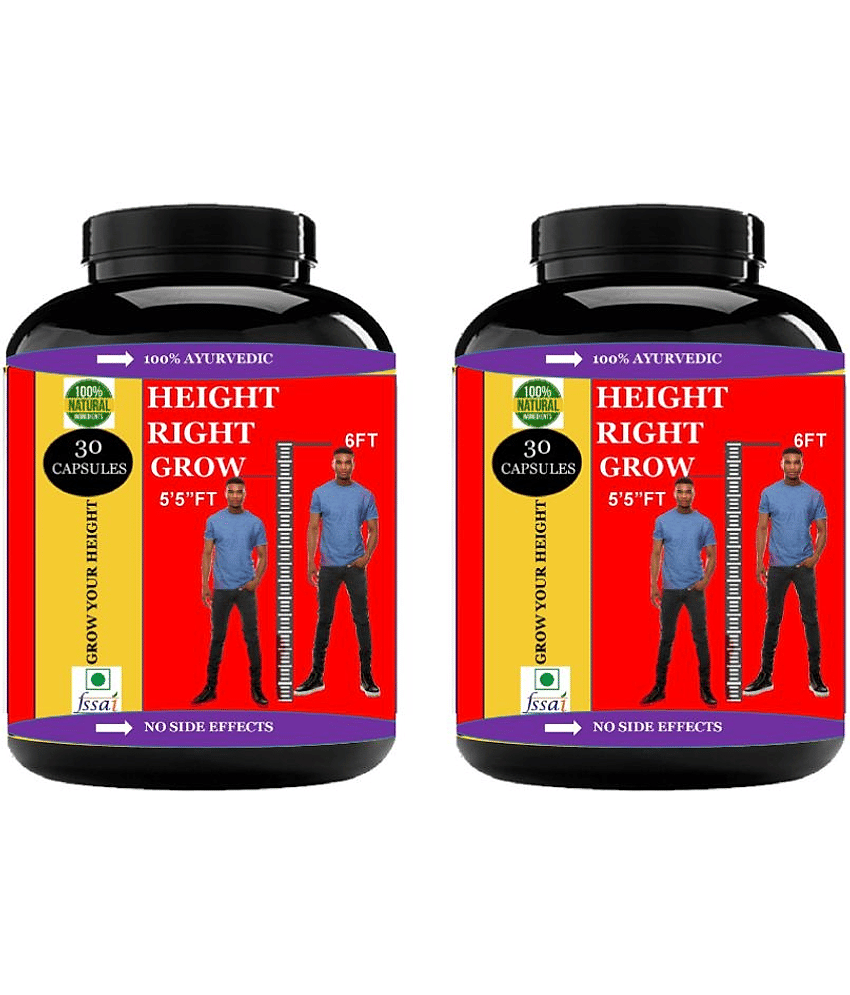 Hindustan Herbal HITE RIGHT GROW 60 no.s Capsule Pack of 2