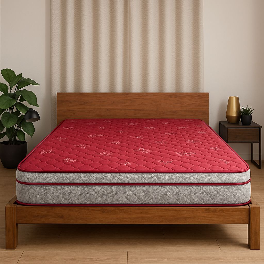 COIRFIT LUXURINO Pillow Top with ISPT Tech 8 Inch Double Bonnell Spring Mattress (L x W. 72 inch x 48 inch)
