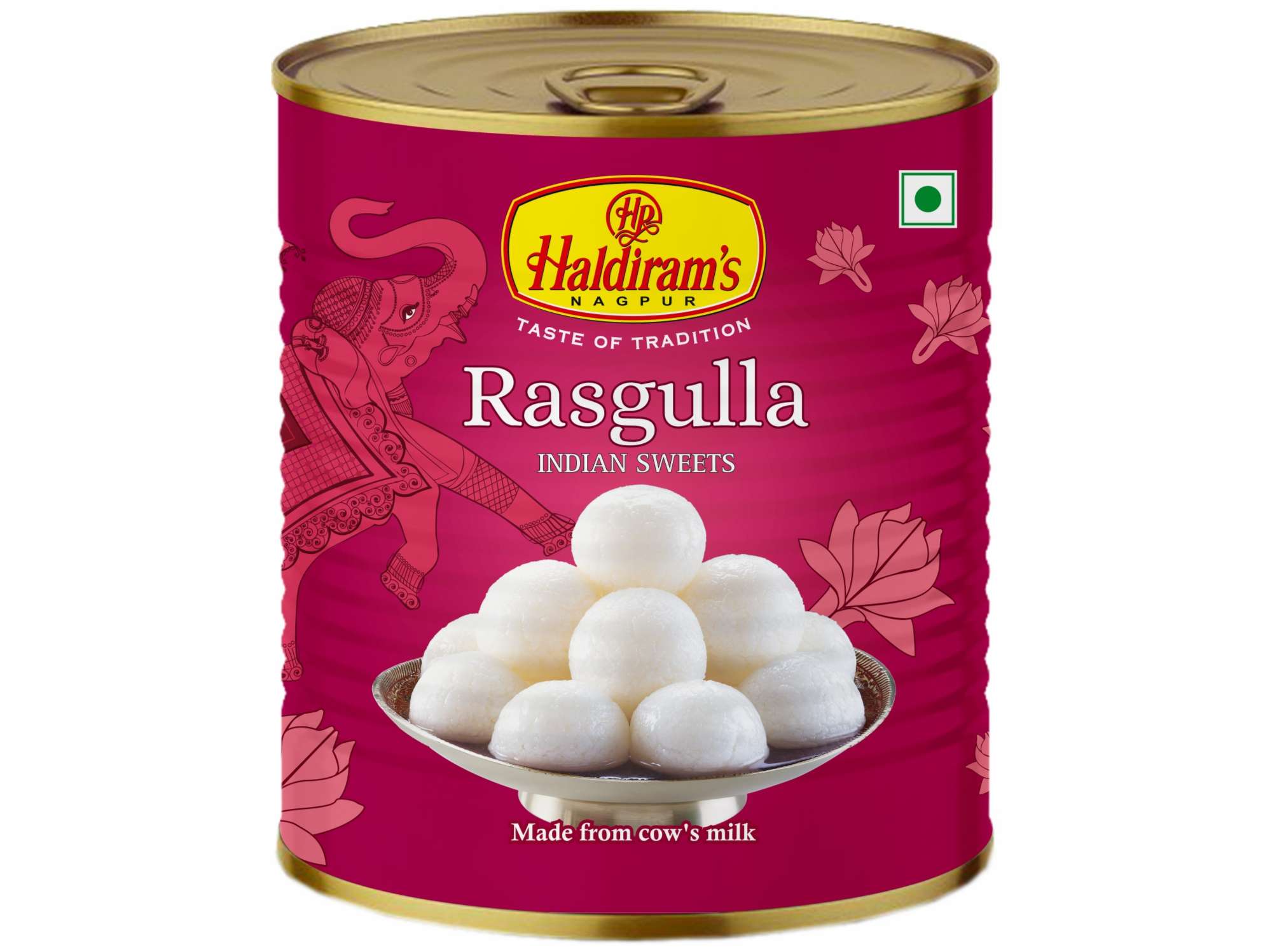 Haldiram's Rasgulla Tin Sweets - 1 Kg