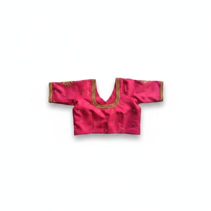 Pink Embroidered Ethnic Blouse