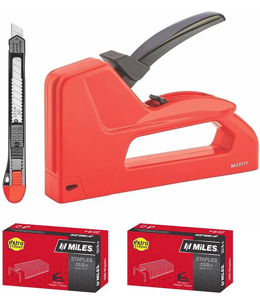 LXMI Tackle or Stapler Gun Combo with Stapler Pin for wood, Textile, Leather, Canvas, Iron Board, Upholstery