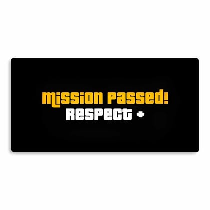 Wrapcart Mission Passed Extra Large Tech Mat Gaming Mousepad (11X22 Inch)