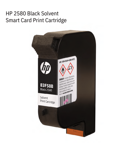 HP 2580 Black Solvent Ink Cartridge (B3F58B) for HP DesignJet 2580 Printer