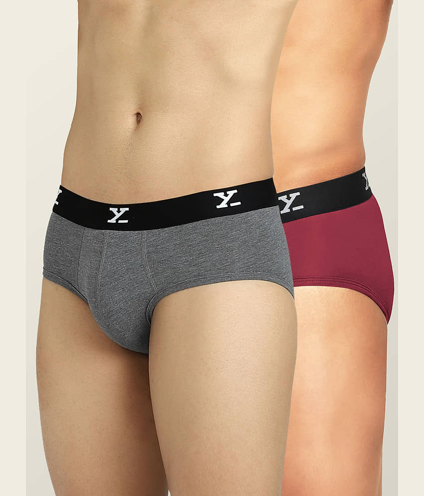 XYXX Pack of 2 Modal Briefs For Men's ( Multicolor )